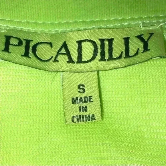 Neon Green Sheer jacket with Toggle Drawstring Waist - Picture 7 of 12